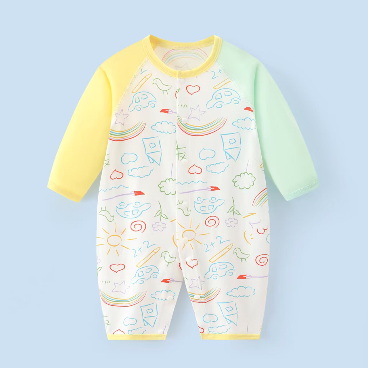 1462 macaron graffiti single sided air conditioning suit