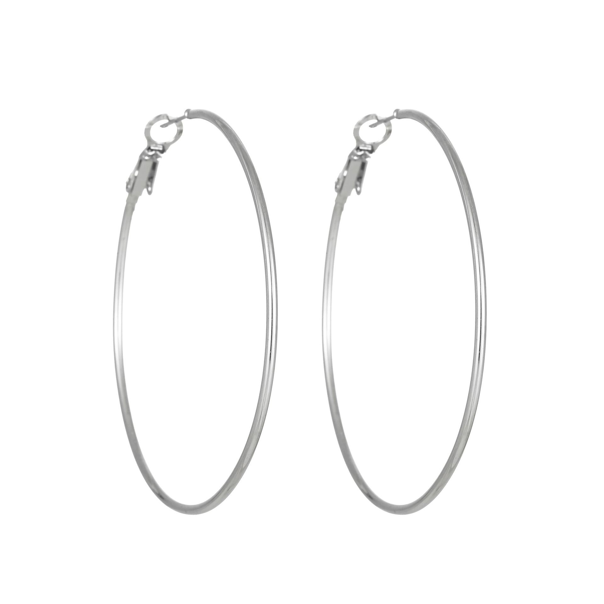 1 Pair Simple Style Geometric Plating Titanium Steel Earrings display picture 14