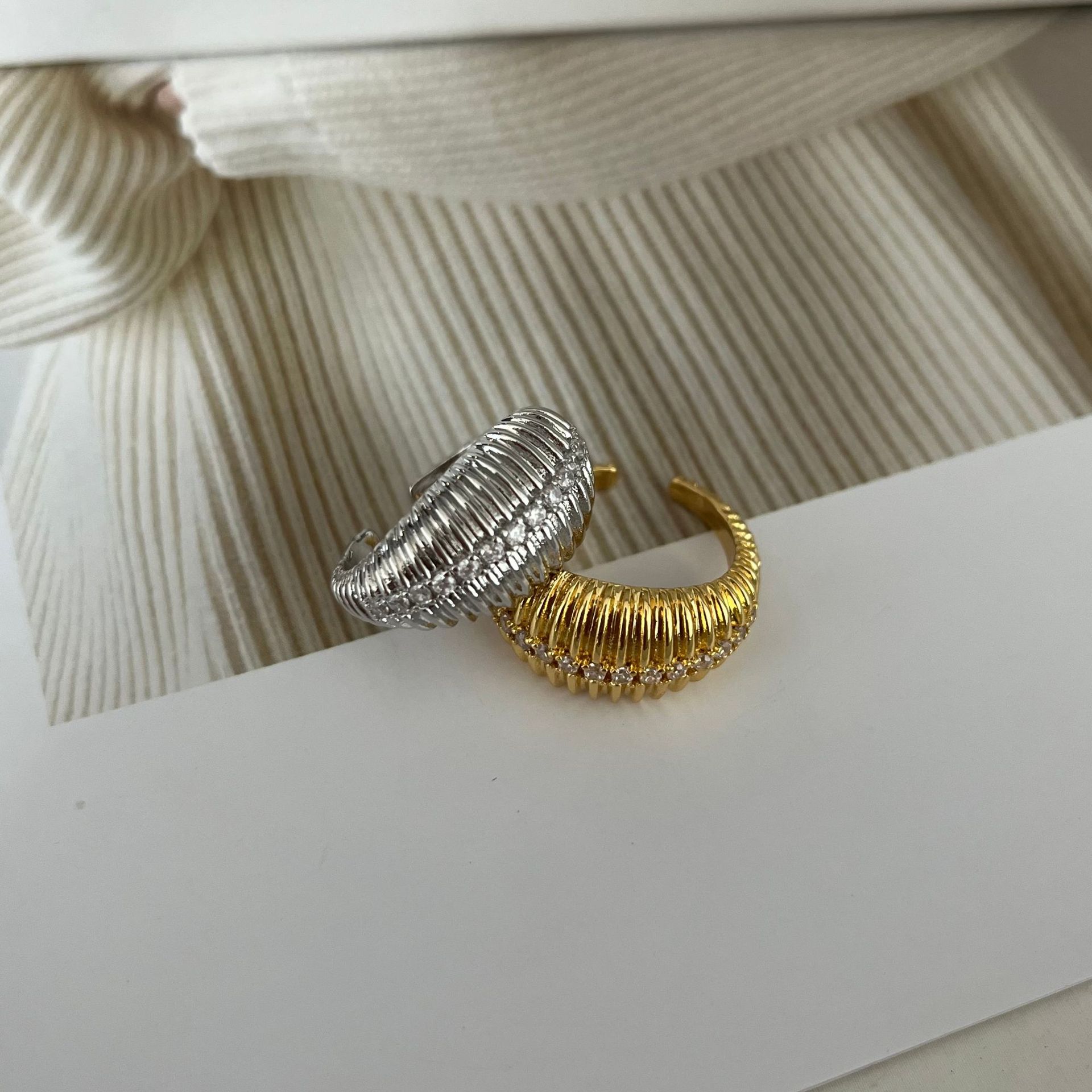 Copper Plating Solid Color Rings display picture 5