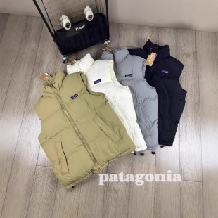 Cross-Border P@Ta Bata Autumn and Winter New Couple Style Casual Windproof Warm Stand-Up Collar Cotton Vest Bread Jacket