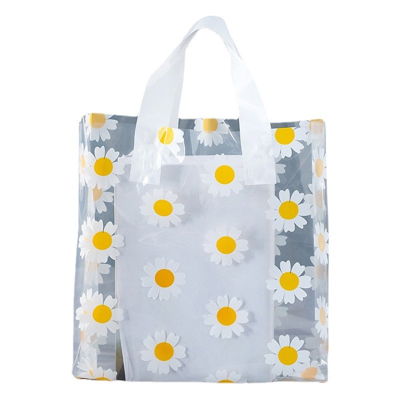 Bolso plegable vertical bolsa de plástico Daisy bolsa de regalo bolsa de cosméticos bolsa de embalaje de ropa personalización 50 image 1