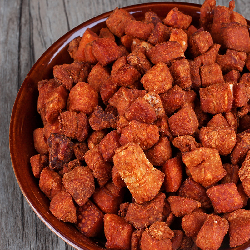 貴州特產土特產脆哨非丁家肥瘦肉軟哨貴陽遵義特色風味小吃脆臊子