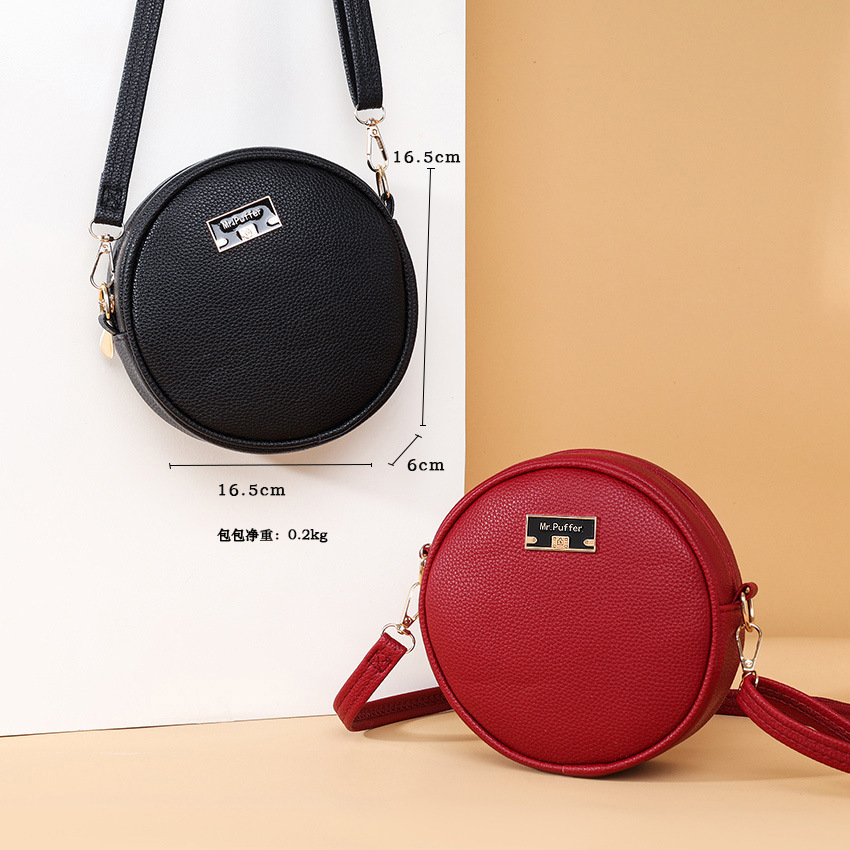휴대 전화 가방 여성 크로스 바디 2024 새로운 하이 엔드 패션 세련된 작은 라운드 가방 어깨 크로스 바디 작은 변화 가방