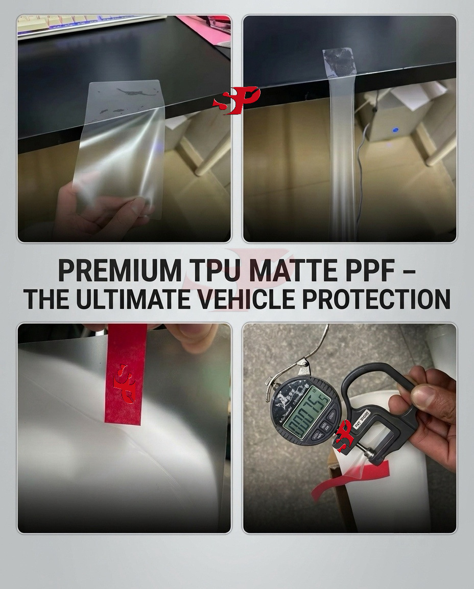 MATTE PPF Matte TPU Transparent Car Wrap Film, Self-Healing 7.5MIL, Frosted Car Wrap, Exclusive for Cross-Border Sales