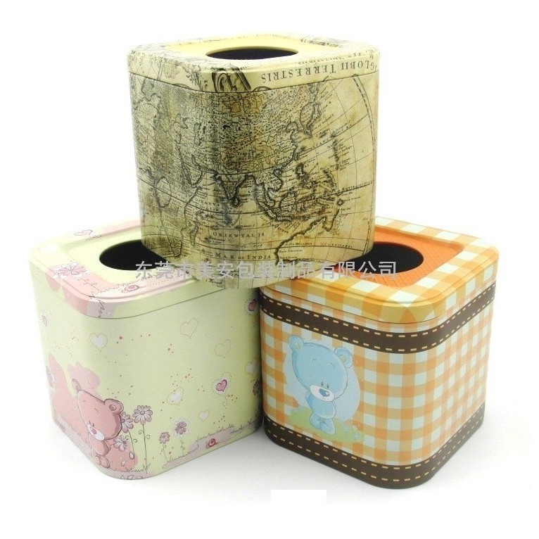 正方形手摇音乐盒 儿童玩具旋转音乐盒 制罐生产厂家