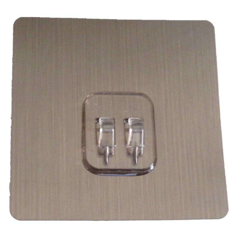 Pasta sin costura hebilla fabricante garra sin costura hebilla accesorios estante de acero inoxidable parche gancho cepillado hebilla transparente