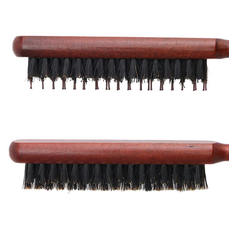 Расческа из трансграничной щетины, расческа из щетины кабана, полная щетина, вечерняя расческа из цельной щетины