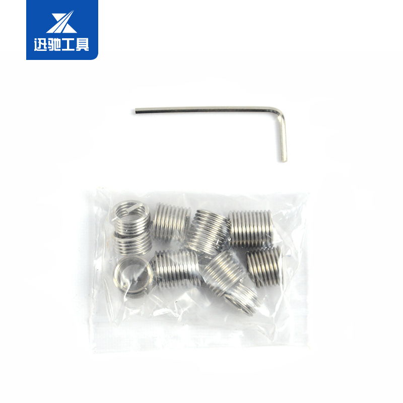 15-pieza de alambre de agujero de tornillo de reparación de rosca Reparación de tornillo de reparación agujero de reparación de automóviles conjunto de herramientas de deslizamiento M10 * 1,5