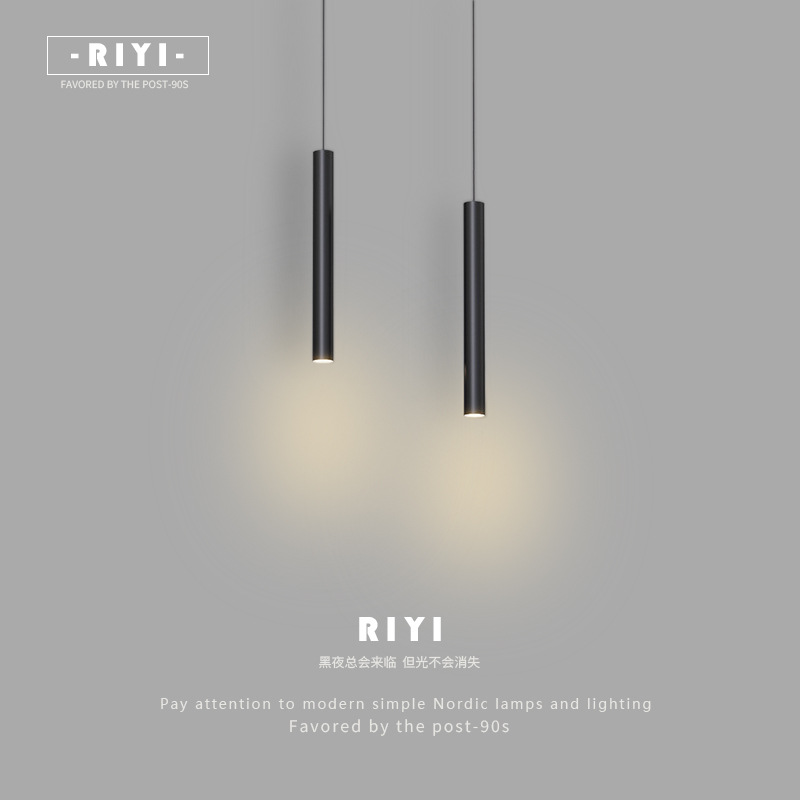 Candelabro de noche minimalista, moderno, simple, celebridad de Internet, luz, lujo, iluminación de pared de fondo de sala de estar, habitación nórdica, dormitorio, candelabro pequeño