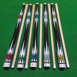 Cross-border explosions fancy nine-ball black eight billiard cue 13mm big head 1/2 split Chinese billiard cue wholesale