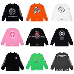 クロスボーダーのトレンドブランド Chrome Heart クロムハーツ 長袖 Tシャツ ラウンドネック 男女兼用 万能スポット卸売