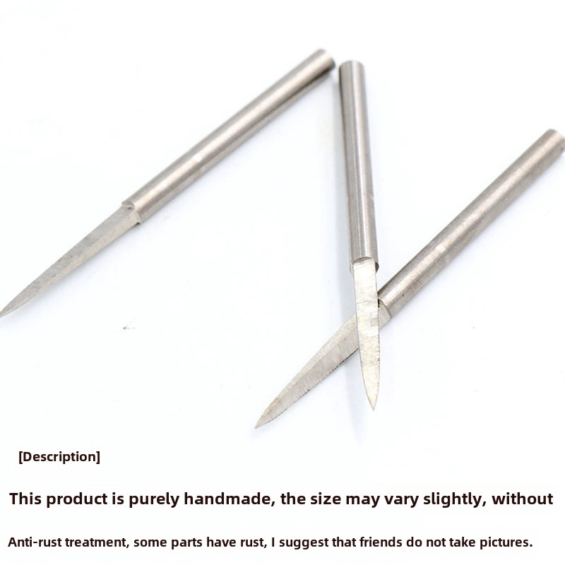 Гравировальный нож 2.35 мм, клинок White Steel Sword-Point, прецизионный инструмент для резьбы по дереву