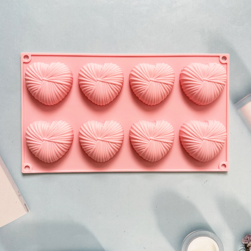 8 amor de lana 86 molde de silicona pastel helado pudín molde de postre jabón utensilios