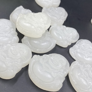 Afghanistan white jade pendant pendant a variety of characters Buddha statue beauty 12 zodiac dragon pendant first-hand factory wholesale