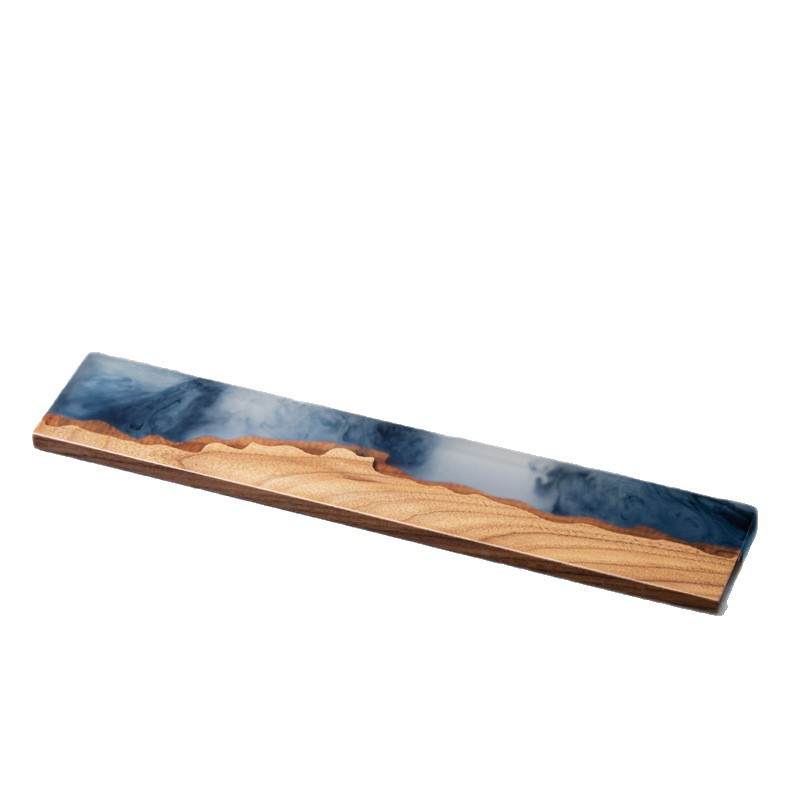 Soporte para teclado, nogal negro, madera maciza, teclado mecánico, reposamanos, reposamanos de madera, reposamanos de ratón, reposamanos, almohadillas para muñecas, altura