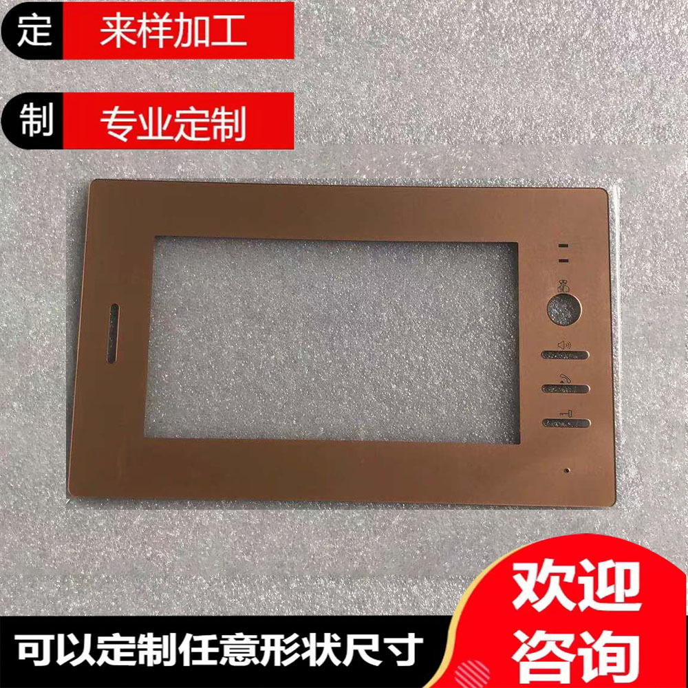 厂家生产楼宇对讲PC镜片面板亚克力面板楼宇对讲安防产品装饰面板