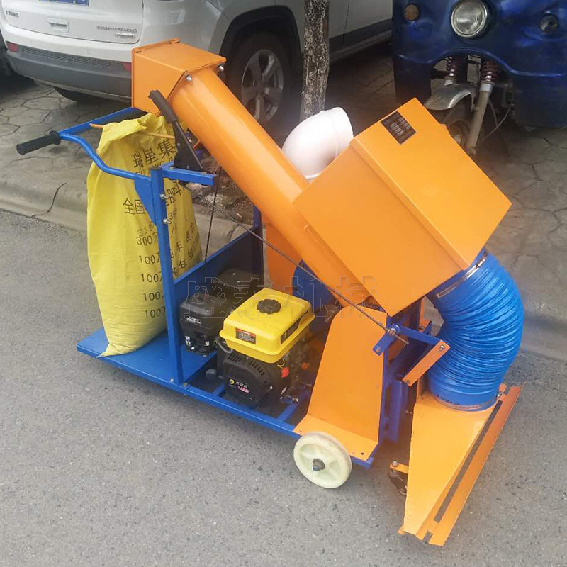 双口袋汽油收谷机 小麦黄豆自动装袋机家用晒场粮食扒谷装袋机