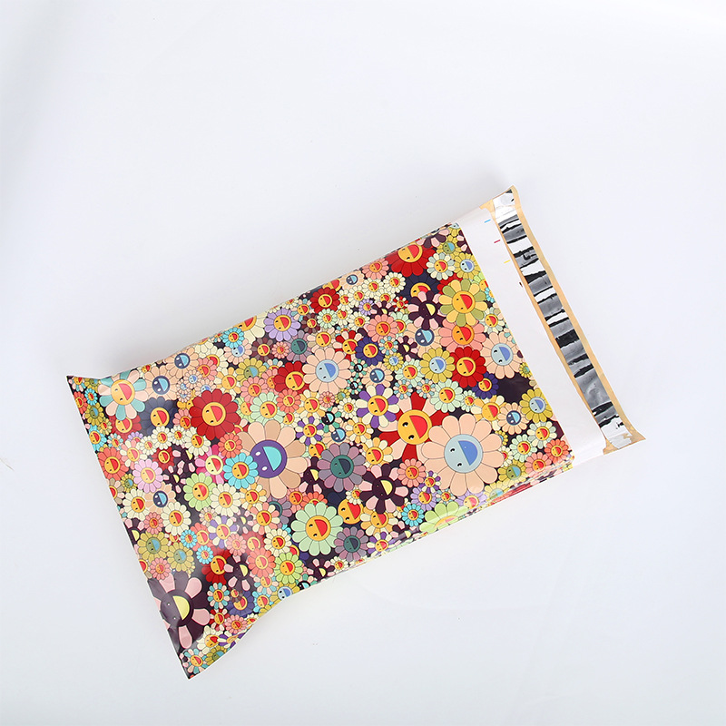 淺杏色快遞袋批發粉藍色服裝打包袋防水包裝袋加厚白色快遞袋定製