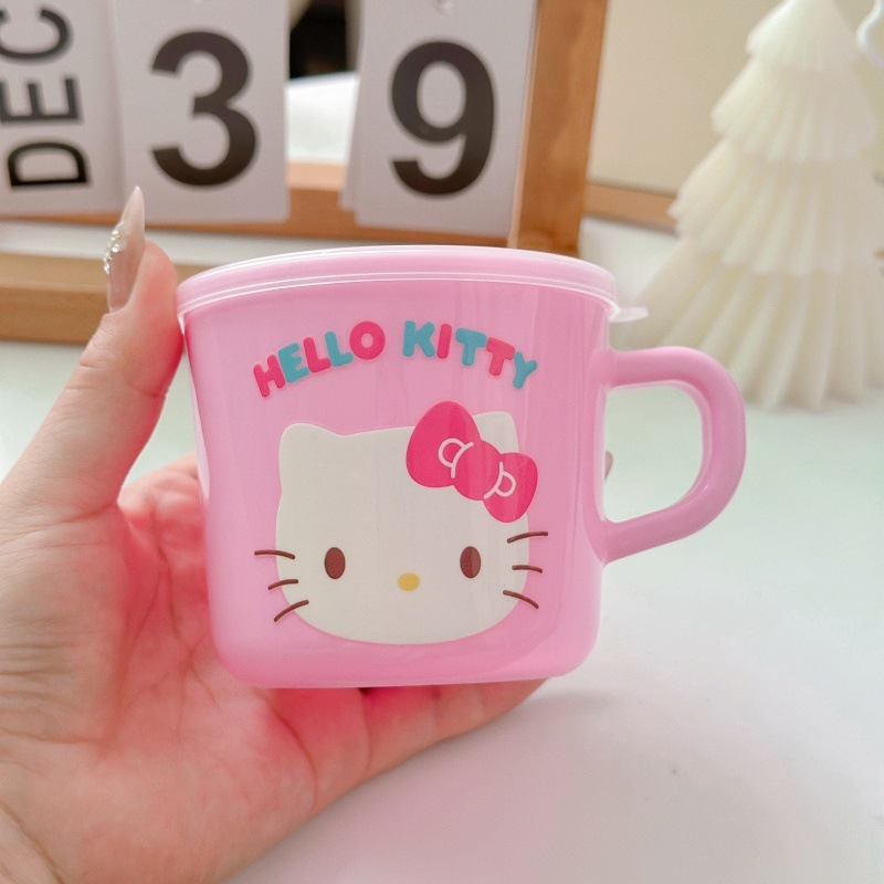 子供用ハンドルウォーターカップ幼稚園飲料水カップステッチ蓋付きマカロン漫画ミルクドリンクカップ|undefined
