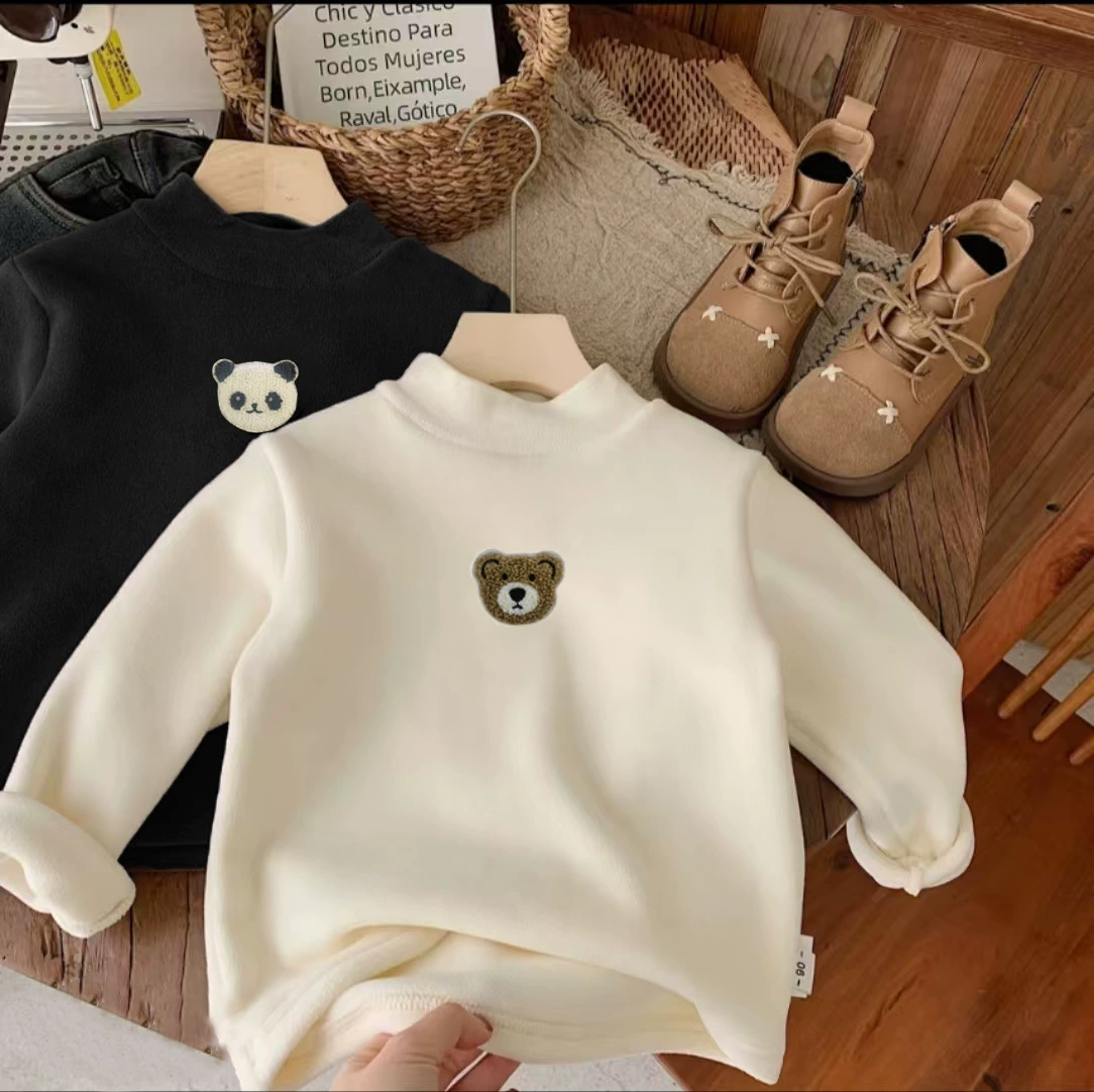 Children's demi-season warm warm long-sleeve, sweatshirt for boys, western style, children's clothing