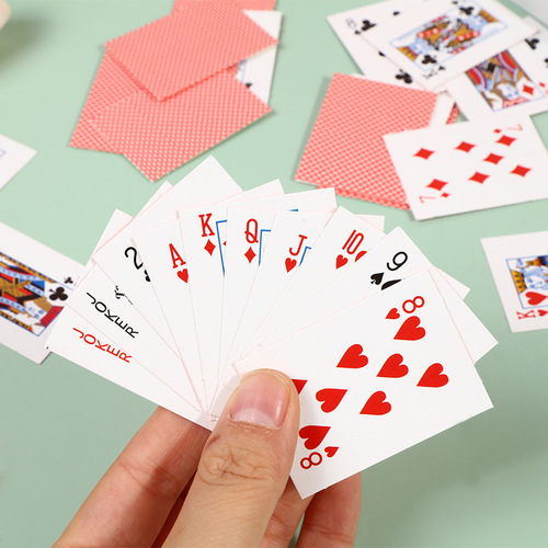 Creative Mini Playing Cards Children's Cartoon Cute Small Creative Fun Game Playing Cards