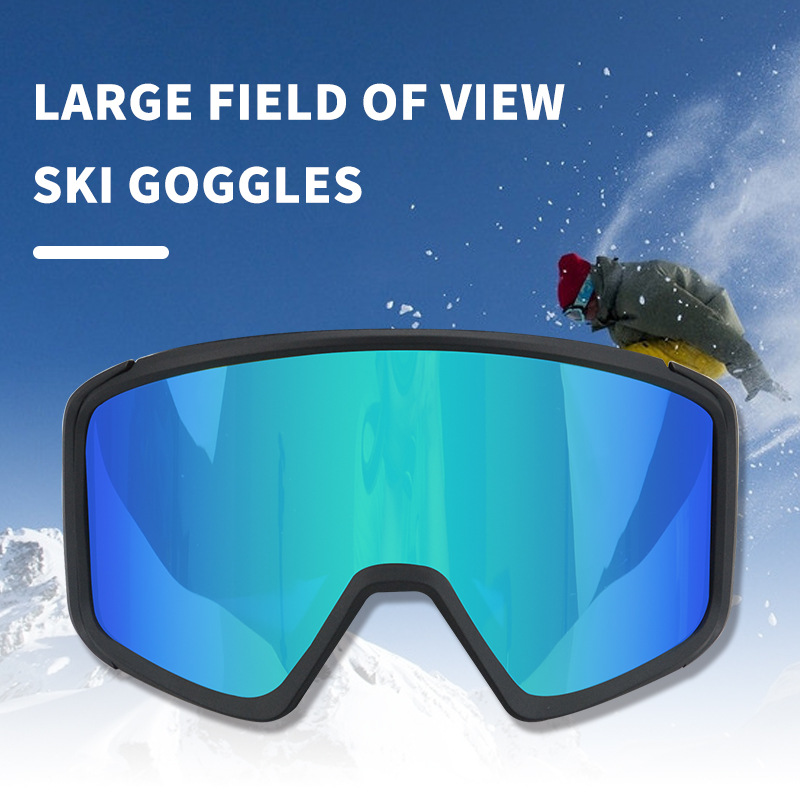 Κυλινδρικό σκι για σκι σε εξωτερικούς χώρους ενηλίκων, ορειβασία στο χιόνι, προστασία από την υπεριώδη ακτινοβολία, γυαλιά προστασίας από τον άνεμο_voghion.com