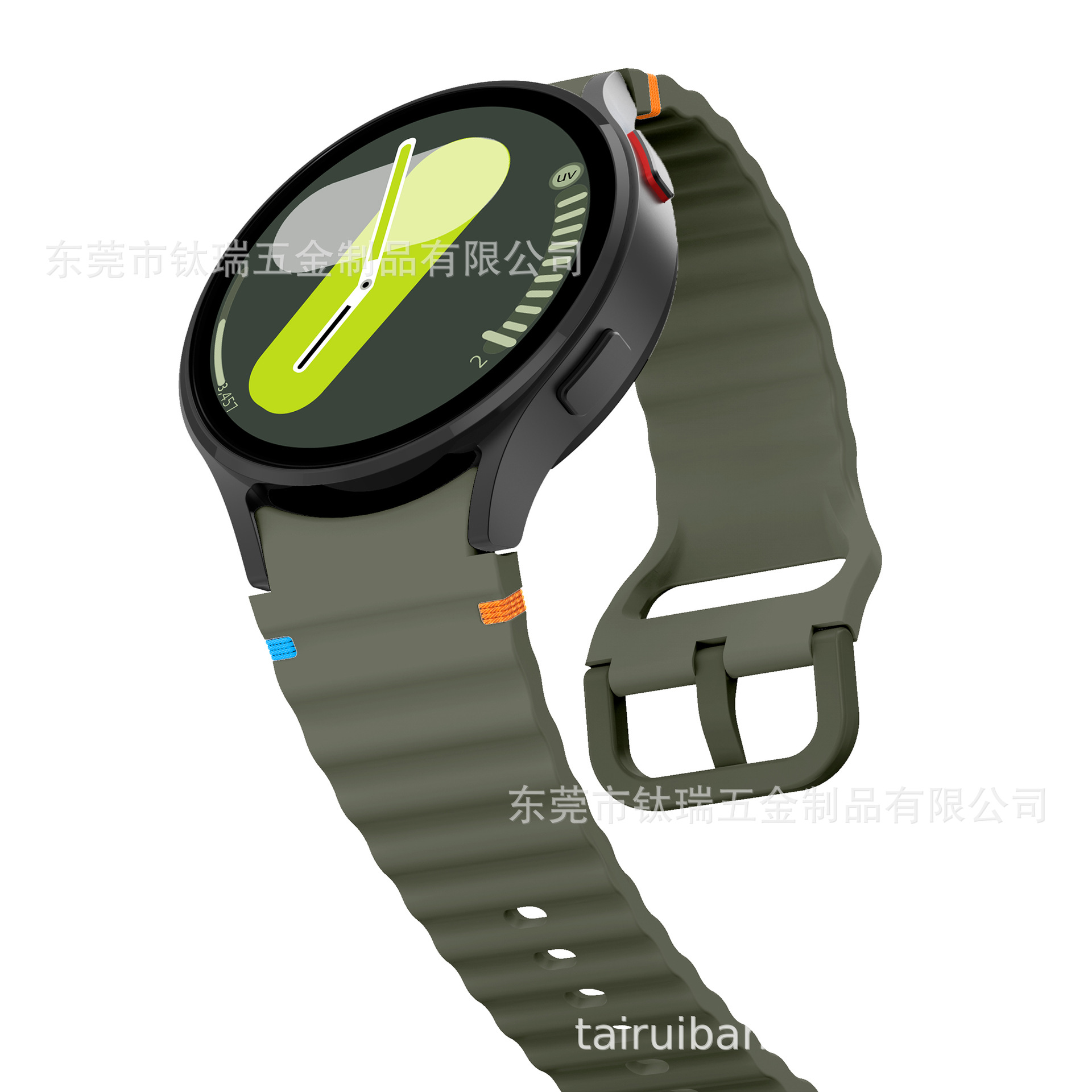 Applicable to the official Galaxy watchFE/6/5/4 with wavy seam silicone strap of Samsung Watch 7 undefined