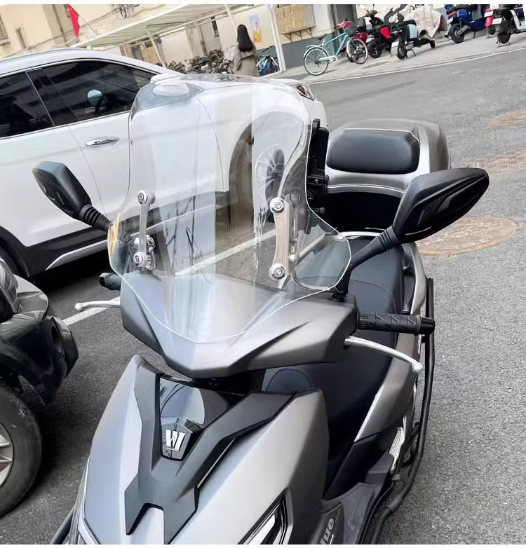 Suitable for Haojue Afr125 Windshield Scooter Front Windshield High-Definition Transparent Suzuki Uy125 Front Windshield