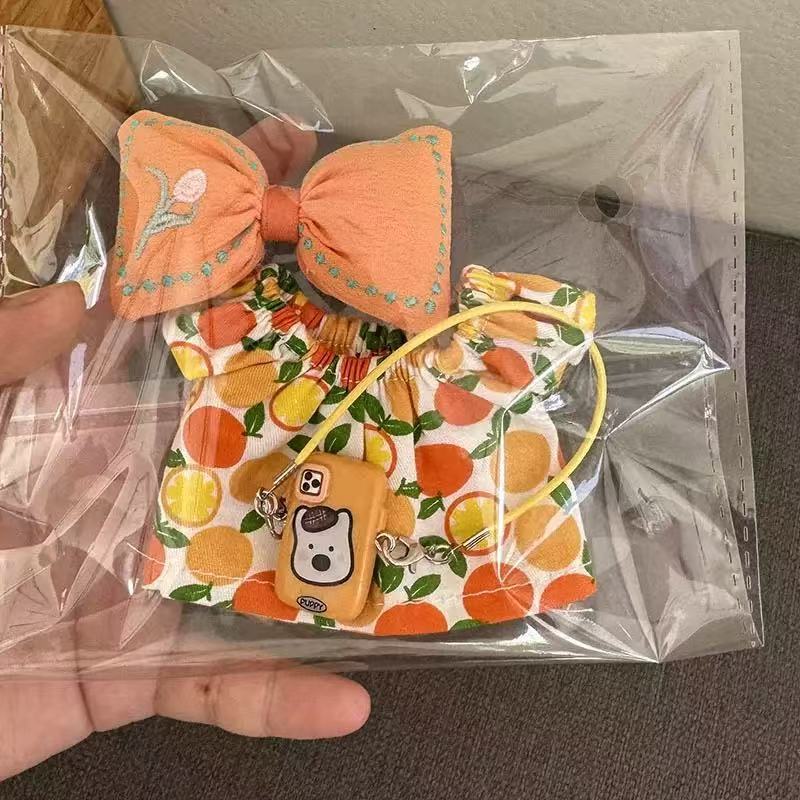 洋服のみ】17cm 一世代と二世代 ラブブベビー服ペンダント ラブブスカート バッグセット リボン 新品|undefined