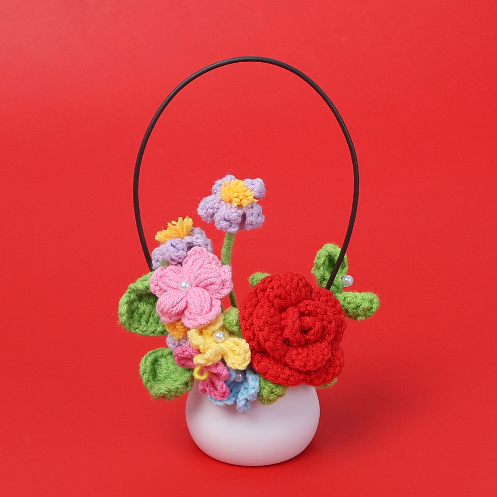 Rosas de mano pequeñas macetas - rojo