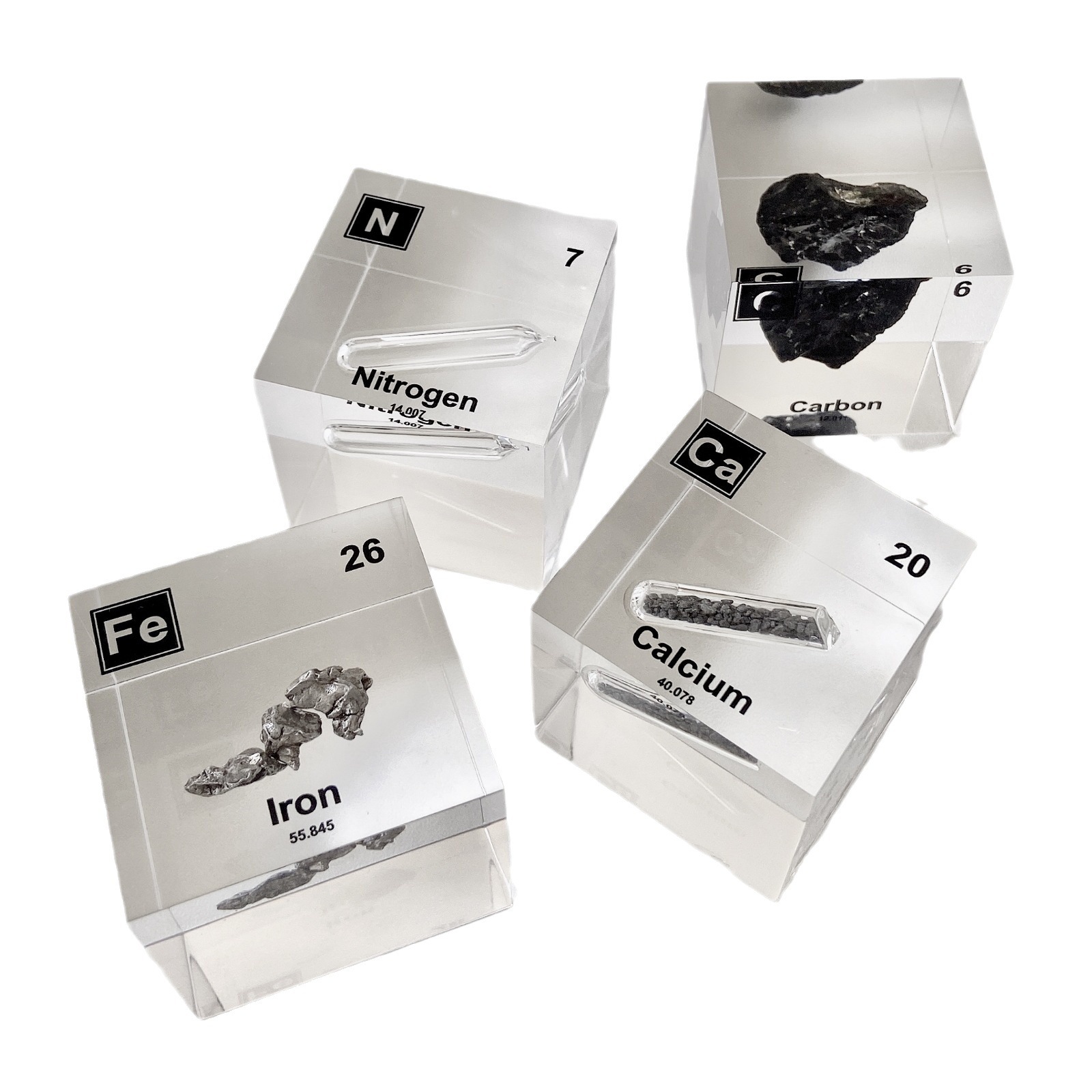 創造的なアクリル元素周期表単質物理キューブ元素表樹脂工芸品ギフト