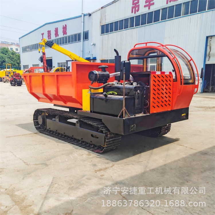 大型10-20吨履带运输车 液压行走钢制履带底盘运输车 不惧地形