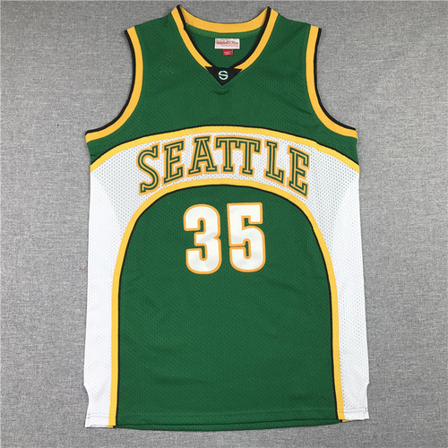 Summer cross-border jersey Supersonics 35# Durant embroidered retro basketball uniform 20#40# men's and women's sports vest