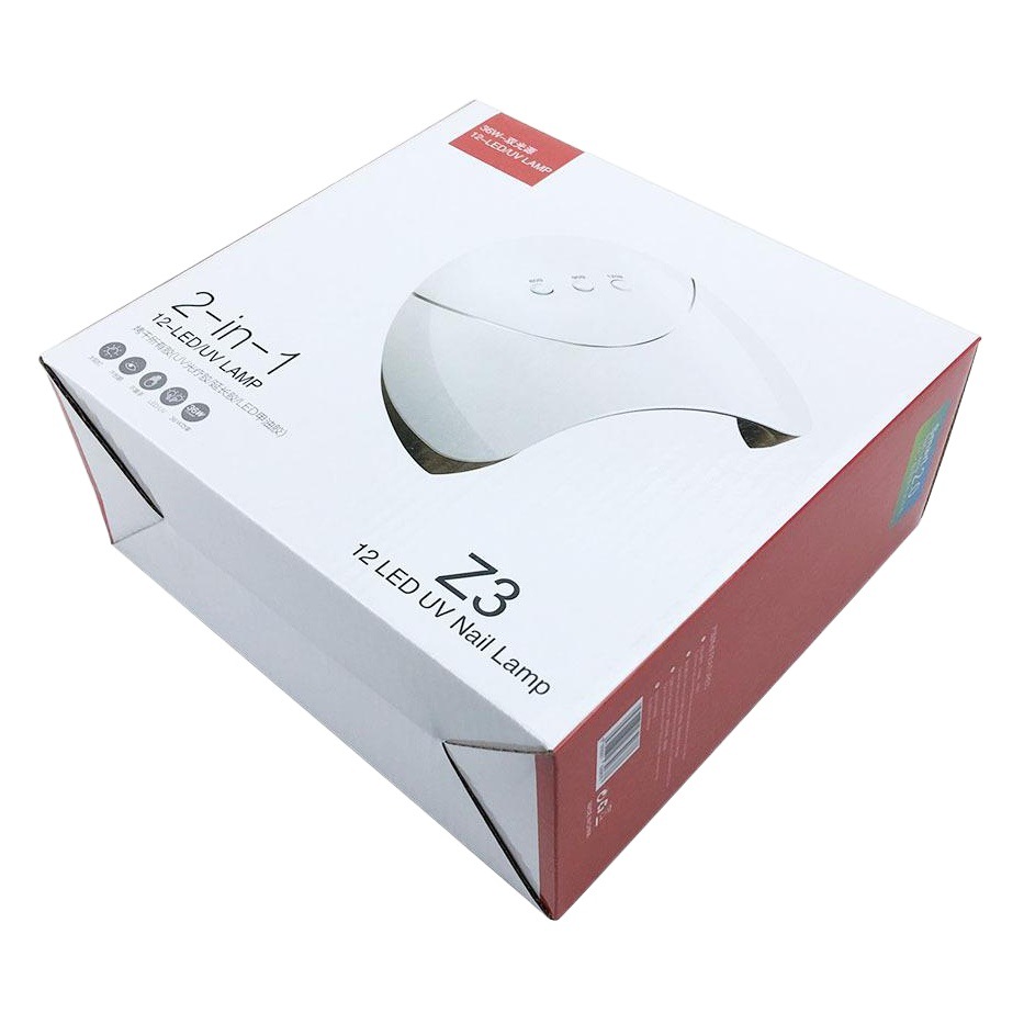 Lámpara de uñas Z3 36W tipo disco volador con doble luz UV/LED.