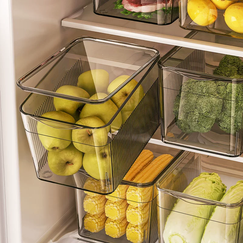 Extra large capacious storage box, moisturizing fruit cooled drying rack for fruits and vegetables