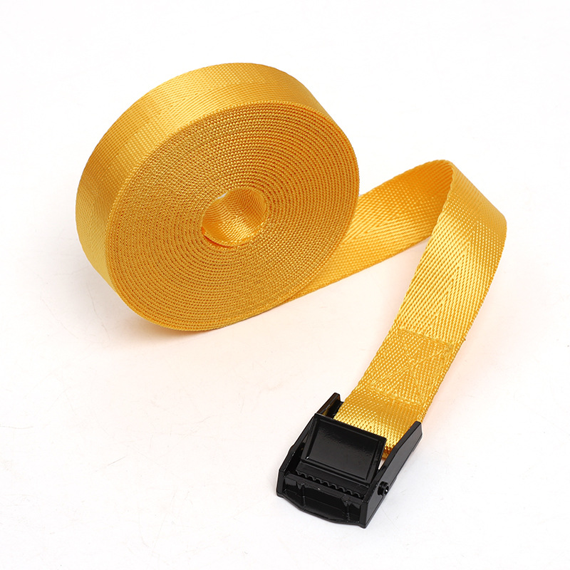 Correas de carga reforzadas con hebilla, correas de fijación para automóvil de aleación de zinc, cincha fina, cincha de nailon con patrón de espiga