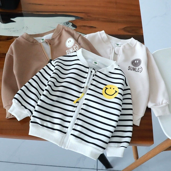 Spring and autumn single style striped top