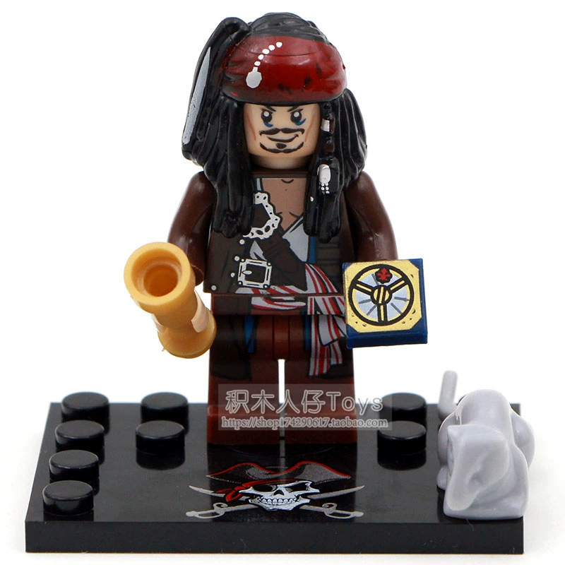 Пираты Карибского моря Дэвид Джонс Джек Элиза Baying KSZ515 518 Совместимо с Lego
