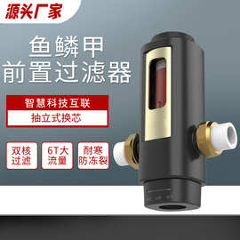 大流量前置过滤器家用防爆防冻裂净水机双核精滤反冲洗净水器批发