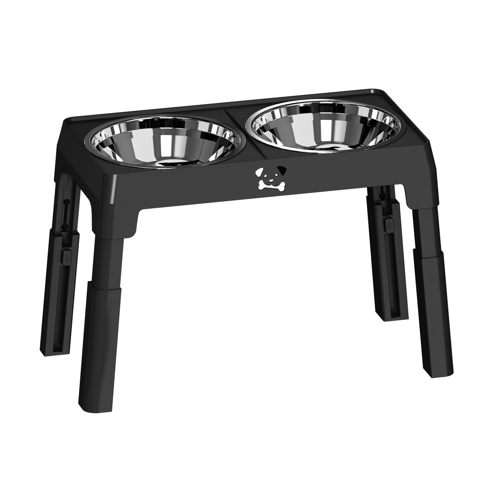 Tazón para mascotas estilo explosivo transfronterizo Tazón elevador ajustable Tazón para perros Tazón para perros Acero inoxidable Tazón para perros Anti-volcado Cuello Protector Tazón para mascotas