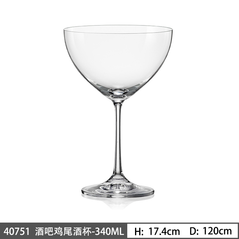 Taza de cristal de importación Lex Martini taza de cóctel de postre taza de helado taza de vino de fruta de hotel comercial