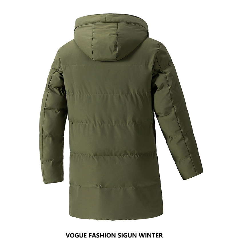​​Men's Oversized Hooded Cotton Coat – Winter Warm Jacket, Loose Fit, Black/Army Green/Grey​​_viptrois.com