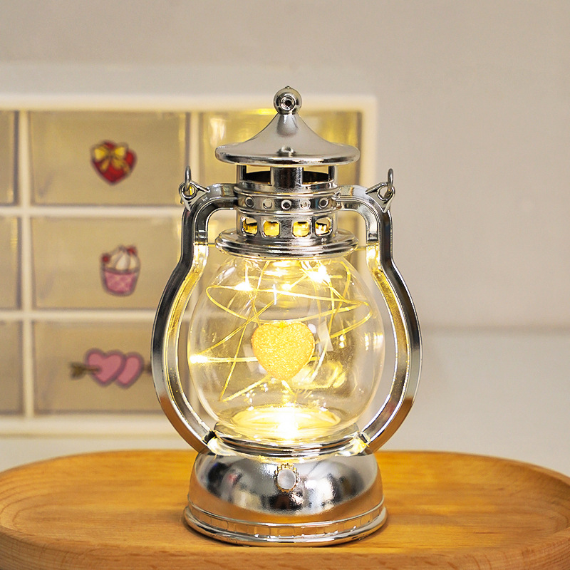 DIY amor pequeña lámpara de aceite 520 Qixia regalo del día de San Valentín dormitorio lámpara de cabecera de la cama luz de atmósfera decoración de escritorio pequeña decoración