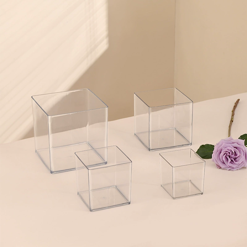 Высокопрозрачная пластиковая ваза из имитированного стекла, пищевая цветочная композиция, пластиковая ваза, высококачественный гидропонный сосуд для растений