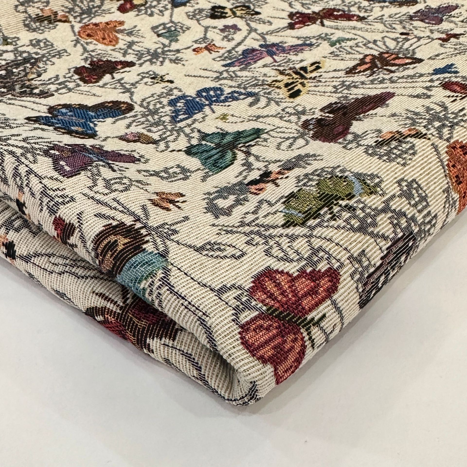 Nuevo estilo retro tela jacquard de alta precisión DIY mesa de mesa bandeja envuelta pecho zapatos superiores bolsa falda ropa de mujer