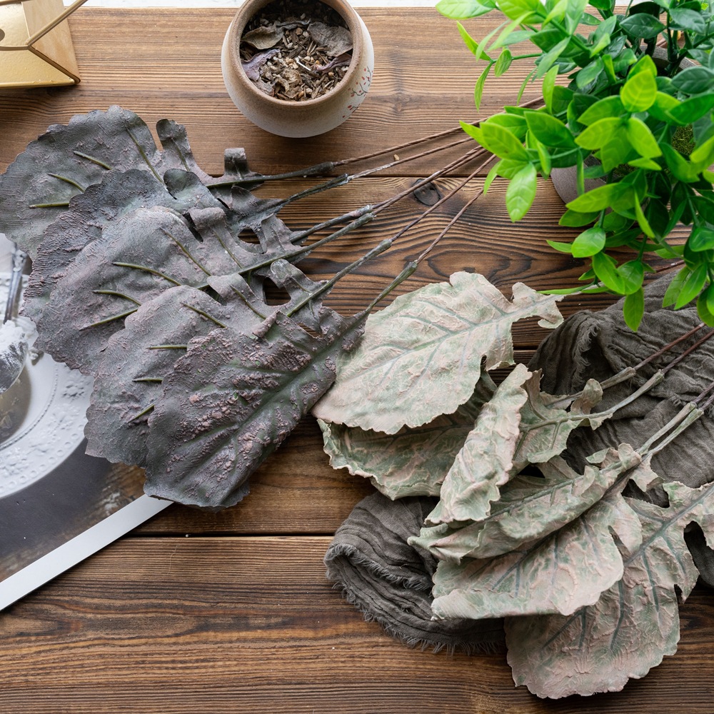 廠家發泡漿葉片INS風仿真花家居裝飾跨境婚慶批發假花YC1122