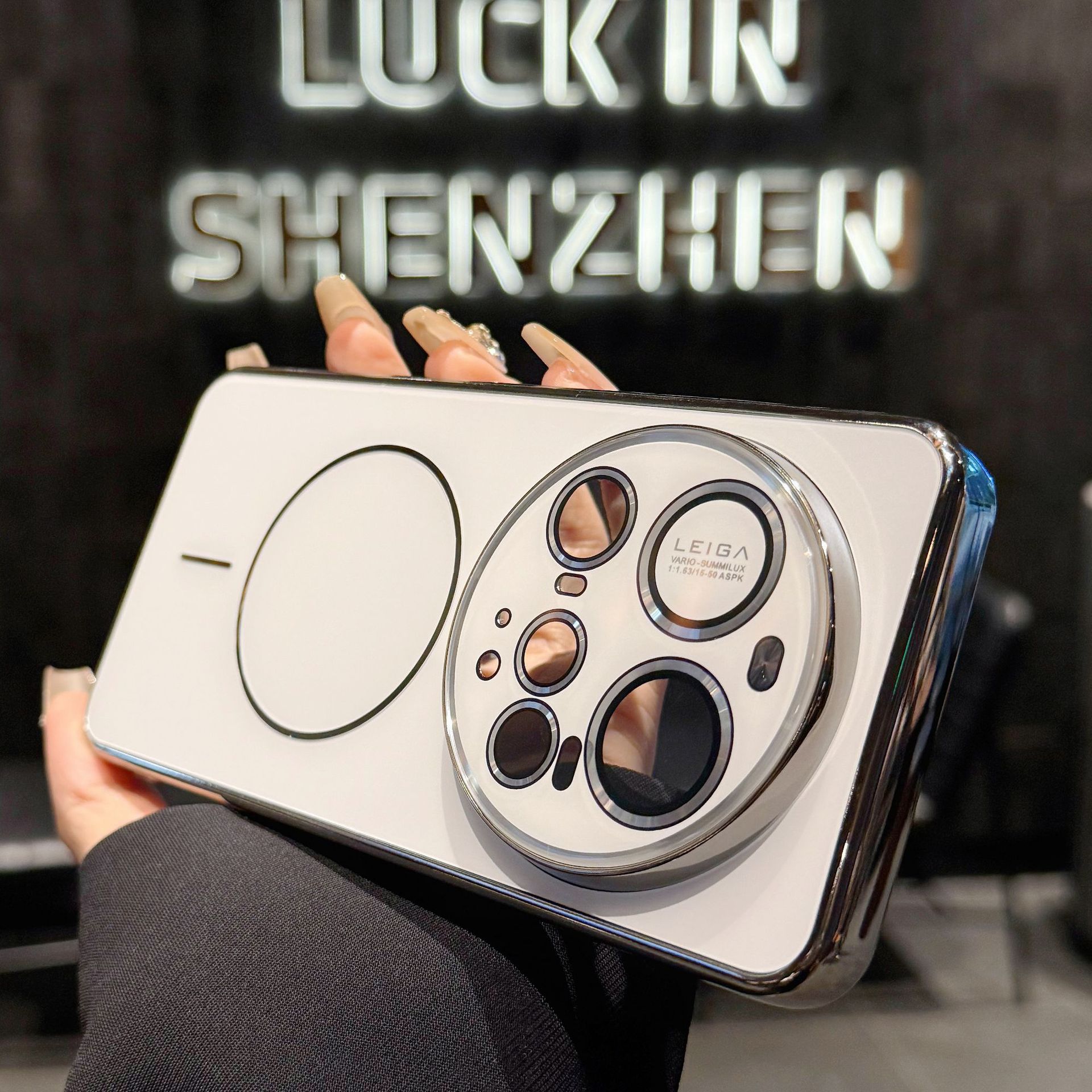 Suitable for Xiaomi 17Pro Mobile Phone Case, Magnetic Electroplating Matte Redmi K90Promax Lens Film, All-Inclusive Protective Cover