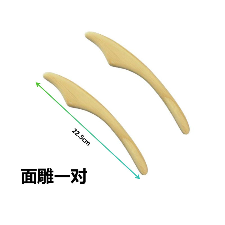 日本式檜の体の彫刻の面の彫刻の棒の美容院の家庭用のやせた顔の部は形の美しい体の美しい顔の彫刻の棒を作ります。|undefined