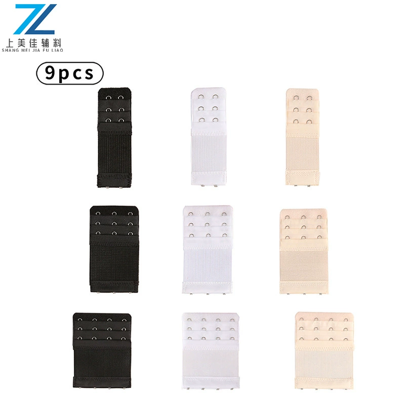 [Трансграничный комбинированный набор] 9pcs эластичные бюстгальтеры с длинной пряжкой эластичные нижнее белье с удлинительной пряжкой бюстгальтер с пряжкой производитель