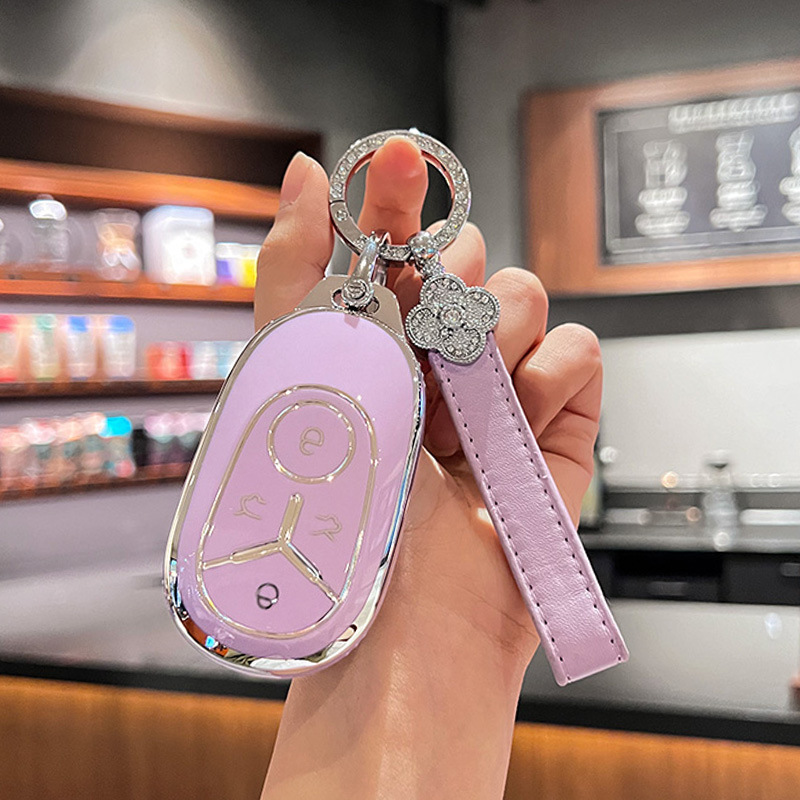 별 위시 [실버 엣지 퍼플] 싱글 쉘 + 다이아몬드 네잎 클로버 로프